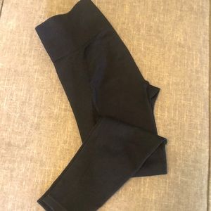 JoyLab Black Ribbed Hi-Rise Leggings Size XL